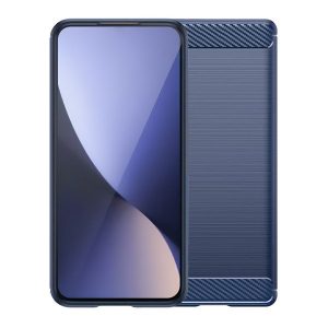 Sony Xperia 1 VI, közepesen ütésálló, szálcsiszolt, karbon minta, sötétkék