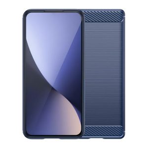 Sony Xperia 10 VI, közepesen ütésálló, szálcsiszolt, karbon minta, sötétkék