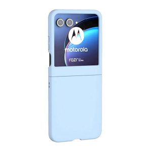 Motorola Razr 50, Műanyag hátlap védőtok, világoskék