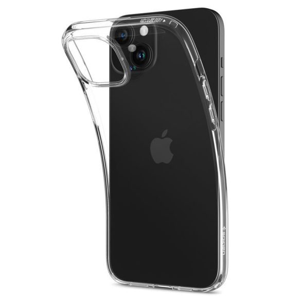 Apple iPhone 15, Szilikon tok, Spigen Crystal Flex, átlátszó