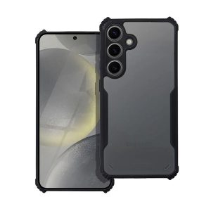 Huawei Nova 11 SE / 12 SE, Szilikon tok, közepesen ütésálló, légpárnás sarok, akril hátlap, Anti-Drop Case, átlátszó/fekete