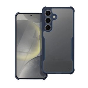 Huawei Nova 11 SE / 12 SE, Szilikon tok, közepesen ütésálló, légpárnás sarok, akril hátlap, Anti-Drop Case, átlátszó/sötétkék