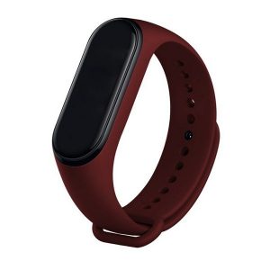 Xiaomi Mi Smart Band 8 / 9, szilikon pótszíj, állítható, Devia Delux Sport, barna