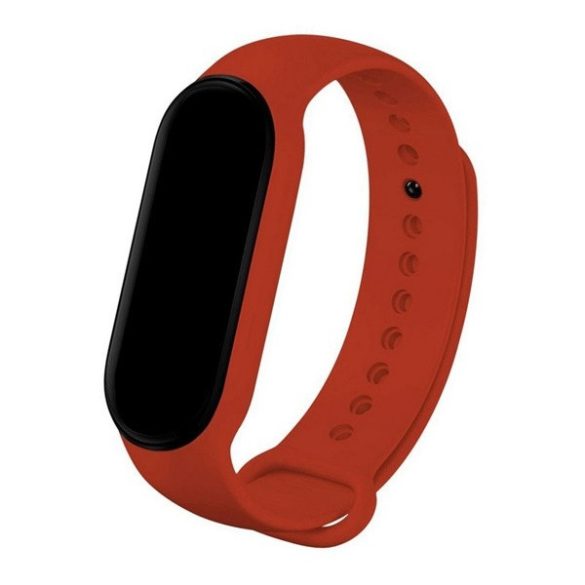 Xiaomi Mi Smart Band 8 / 9, szilikon pótszíj, állítható, Devia Delux Sport, piros