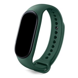 Xiaomi Mi Smart Band 8 / 9, szilikon pótszíj, állítható, Devia Delux Sport, sötétzöld