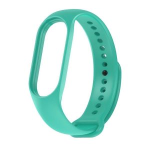 Xiaomi Mi Band 5 / Mi Band 6 / Mi Smart Band 7, szilikon pótszíj, állítható, Devia Delux Sport, menta