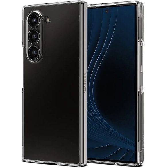 Samsung Galaxy Z Fold6 SM-F956B, Műanyag hátlap védőtok, Spigen Airskin, ultravékony, átlátszó