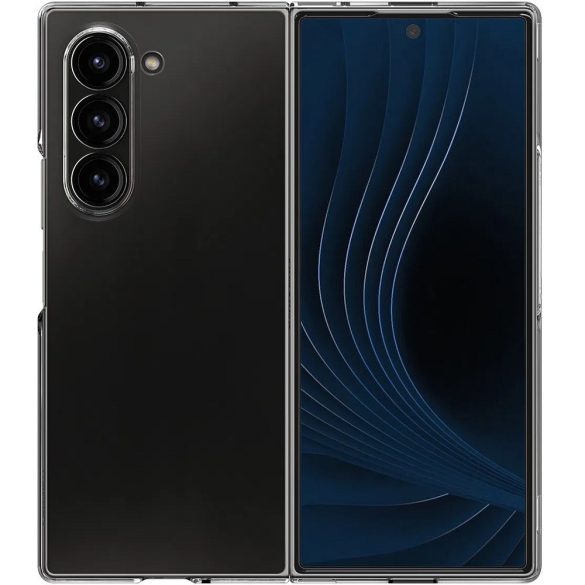 Samsung Galaxy Z Fold6 SM-F956B, Műanyag hátlap védőtok, Spigen Airskin, ultravékony, átlátszó