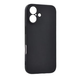 Apple iPhone 16, Szilikon tok, ultravékony, fekete