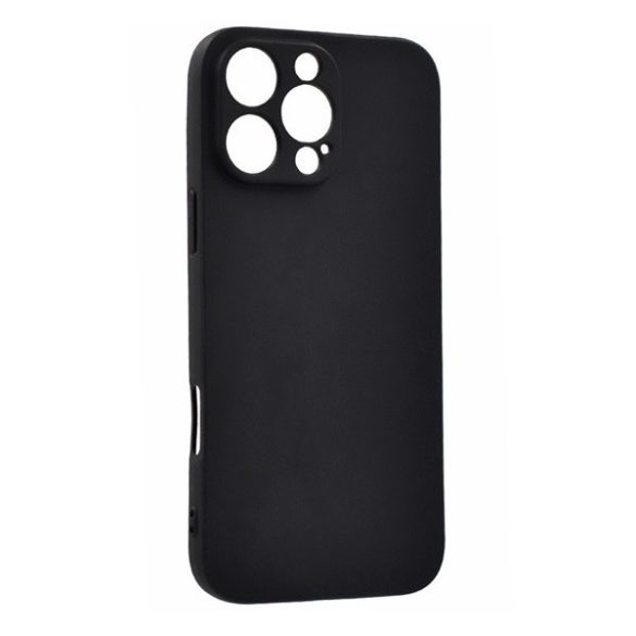 Apple iPhone 16 Pro, Szilikon tok, ultravékony, fekete