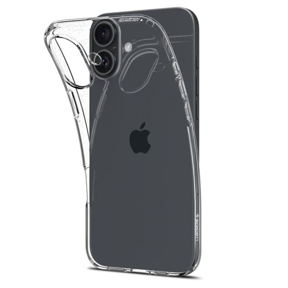 Apple iPhone 16, Szilikon tok, Spigen Crystal Flex, átlátszó