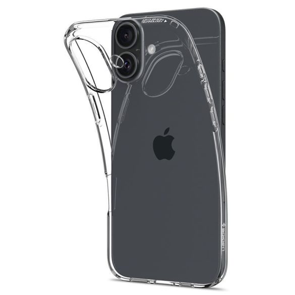 Apple iPhone 16 Plus, Szilikon tok, Spigen Crystal Flex, átlátszó