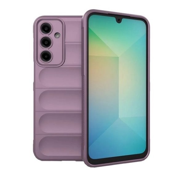 Samsung Galaxy A16 4G / A16 5G SM-A165F / A166B, Szilikon tok, közepesen ütésálló, 3D minta, lila