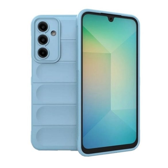 Samsung Galaxy A16 4G / A16 5G SM-A165F / A166B, Szilikon tok, közepesen ütésálló, 3D minta, világoskék