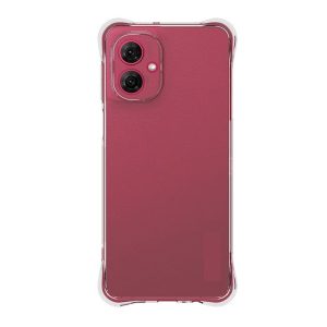 Motorola Moto G55, Szilikon tok, közepesen ütésálló, légpárnás sarok, átlátszó