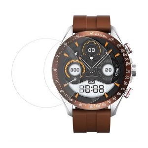 Haylou Solar Pro, Kijelzővédő fólia, ütésálló fólia (az íves részre nem hajlik rá!), Tempered Glass (edzett üveg), Clear, 2 db / csomag