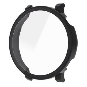 Huawei Watch GT5 (41 mm), Műanyag védőkeret, kijelzővédő üveggel, közepesen ütésálló, szíj nélkül, fekete