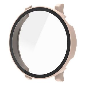 Huawei Watch GT5 (41 mm), Műanyag védőkeret, kijelzővédő üveggel, közepesen ütésálló, szíj nélkül, rózsaszín