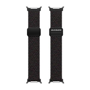 Samsung Galaxy Watch Ultra (47mm) SM-L705, textíl pótszíj, állítható, mágneses zár, Dux Ducis Mixture Pro, fekete
