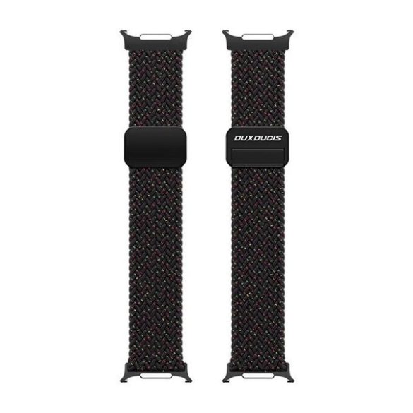 Samsung Galaxy Watch Ultra (47mm) SM-L705, textíl pótszíj, állítható, mágneses zár, Dux Ducis Mixture Pro, fekete