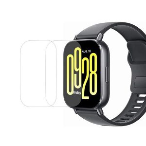 Xiaomi Redmi Watch 5 Active, Kijelzővédő fólia, ütésálló fólia (az íves részre nem hajlik rá!), Tempered Glass (edzett üveg), Clear, 2 db / csomag