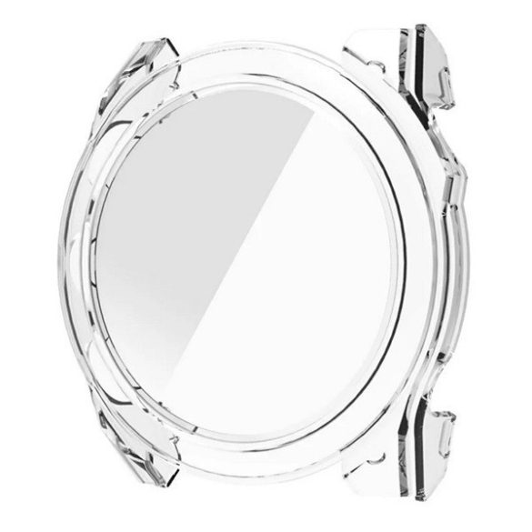 Garmin Fenix 8 (51 mm), Műanyag védőkeret, kijelzővédő üveggel, közepesen ütésálló, szíj nélkül, átlátszó