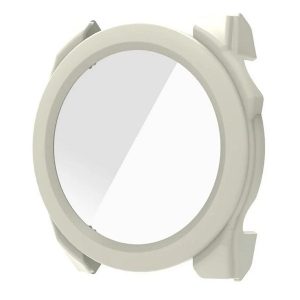 Garmin Fenix 8 (43 mm), Műanyag védőkeret, kijelzővédő üveggel, közepesen ütésálló, szíj nélkül, fehér