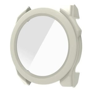 Garmin Fenix 8 (51 mm), Műanyag védőkeret, kijelzővédő üveggel, közepesen ütésálló, szíj nélkül, fehér