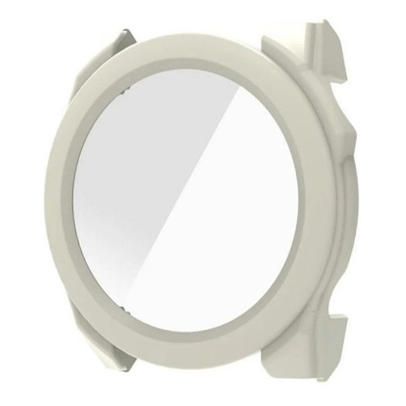 Garmin Fenix 8 (51 mm), Műanyag védőkeret, kijelzővédő üveggel, közepesen ütésálló, szíj nélkül, fehér