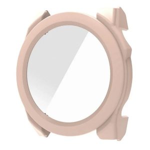 Garmin Fenix 8 (43 mm), Műanyag védőkeret, kijelzővédő üveggel, közepesen ütésálló, szíj nélkül, rózsaszín
