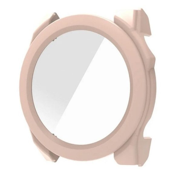 Garmin Fenix 8 (47 mm), Műanyag védőkeret, kijelzővédő üveggel, közepesen ütésálló, szíj nélkül, rózsaszín