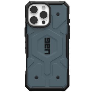 Apple iPhone 16 Pro Max, Műanyag hátlap védőtok, szilikon belső, közepesen ütésálló, Magsafe töltővel kompatibilis, UAG Pathfinder Magsafe, kék