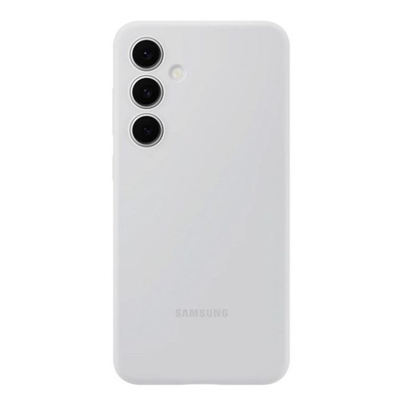 Samsung Galaxy S24 FE SM-S721, Szilikon tok, világosszürke, gyári