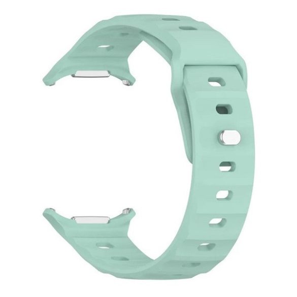 Samsung Galaxy Watch Ultra (47mm) SM-L705, szilikon pótszíj, légáteresztő, 3D homorú minta, zöld