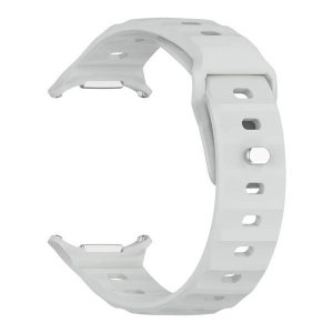 Samsung Galaxy Watch Ultra (47mm) SM-L705, szilikon pótszíj, légáteresztő, 3D homorú minta, szürke
