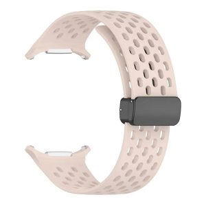 Samsung Galaxy Watch Ultra (47mm) SM-L705, szilikon pótszíj, lyukacsos, légáteresztő, rózsaszín