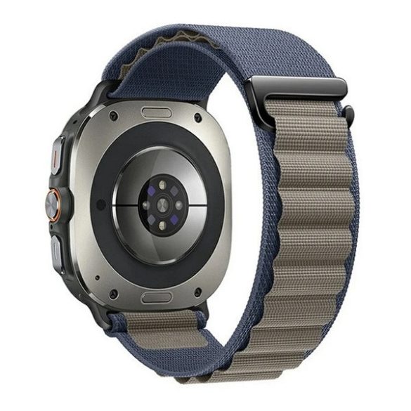 Samsung Galaxy Watch Ultra (47mm) SM-L705, textíl pótszíj, állítható, sötétkék