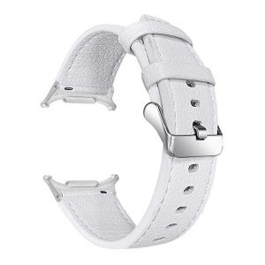 Samsung Galaxy Watch Ultra (47mm) SM-L705, valódi bőr pótszíj, állítható, fehér