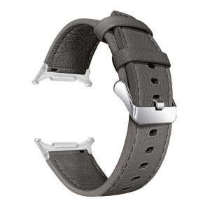 Samsung Galaxy Watch Ultra (47mm) SM-L705, valódi bőr pótszíj, állítható, sötétszürke
