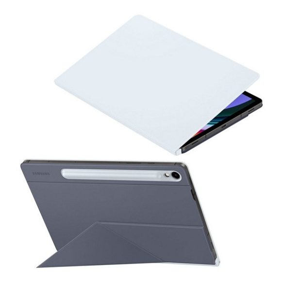 Samsung Galaxy Tab S9 FE (10.9) / Tab S10 FE (10.9) SM-X510 / X516B / X520 / X526, mappa tok, mágneses rögzítés, érintőceruza tartó, Origami Smart Case, Samsung Smart Book Cover, kék, gyári