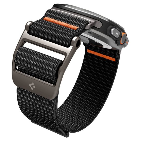 Samsung Galaxy Watch Ultra (47mm) SM-L705, textíl pótszíj, nylon, állítható, Spigen DuraPro Flex, fekete
