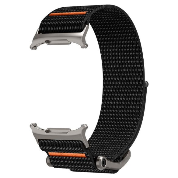 Samsung Galaxy Watch Ultra (47mm) SM-L705, textíl pótszíj, nylon, állítható, Spigen DuraPro Flex, fekete