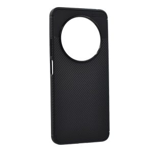 Xiaomi Redmi 14C / Poco C75, Szilikon tok, közepesen ütésálló, légpárnás sarok, karbon minta, fekete
