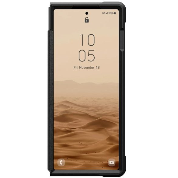 Samsung Galaxy Z Fold6 SM-F956B, Műanyag hátlap védőtok, szilikon belső, közepesen ütésálló, UAG Civilian, fekete