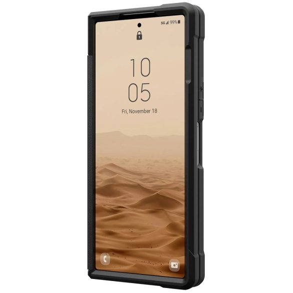 Samsung Galaxy Z Fold6 SM-F956B, Műanyag hátlap védőtok, szilikon belső, közepesen ütésálló, UAG Civilian, fekete