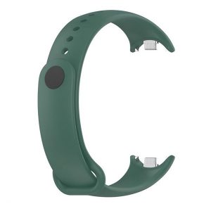 Xiaomi Mi Smart Band 8 / 9, szilikon pótszíj, állítható, sötétzöld