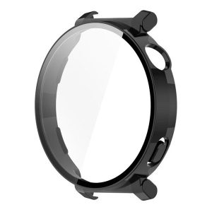 Huawei Watch GT5 Pro (42 mm), Műanyag védőkeret, kijelzővédő üveggel, közepesen ütésálló, szíj nélkül, fekete