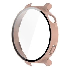 Huawei Watch GT5 Pro (42 mm), Műanyag védőkeret, kijelzővédő üveggel, közepesen ütésálló, szíj nélkül, rózsaszín