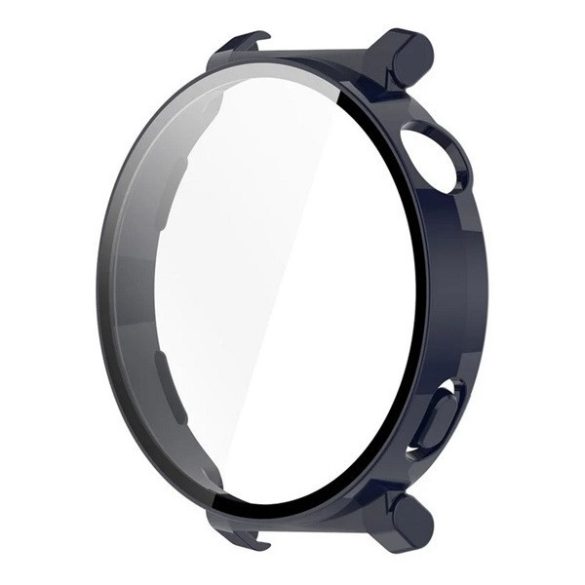 Huawei Watch GT5 Pro (42 mm), Műanyag védőkeret, kijelzővédő üveggel, közepesen ütésálló, szíj nélkül, sötétkék