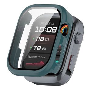 Huawei Watch D2, Műanyag védőkeret, kijelzővédő üveggel, közepesen ütésálló, szíj nélkül, sötétzöld